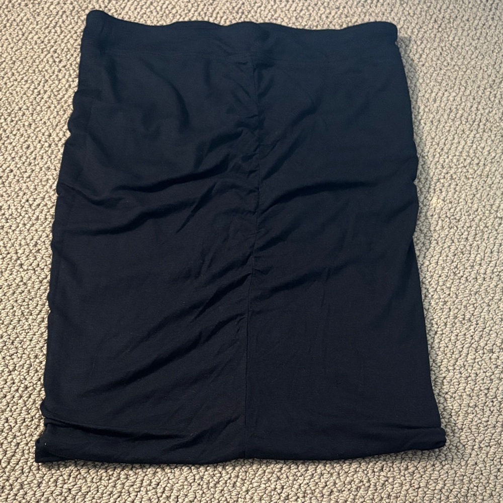Athleta Ruched Black Women's Skirt - Picture 2 of 5